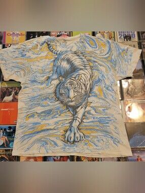 Liquid Blue Tiger AOP Shirt